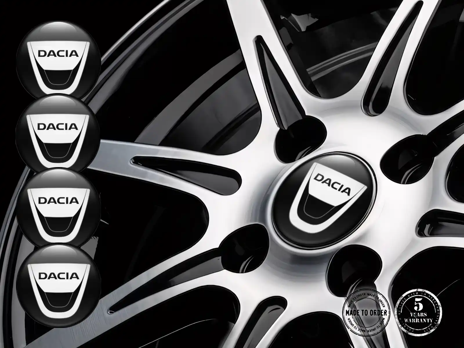 Dacia Domed Badges Edition High-Quality Stickers